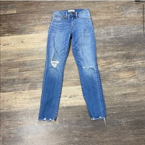 Madewell Medium Wash Midrise Skinny Jeans